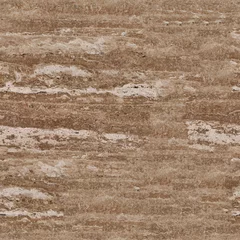 Fotobehang Beautiful travertine pattern useful as background. Seamless square texture, tile ready. © Dmytro Synelnychenko