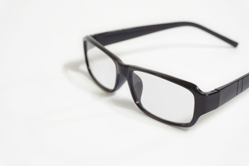 Eye glasses on a white background.