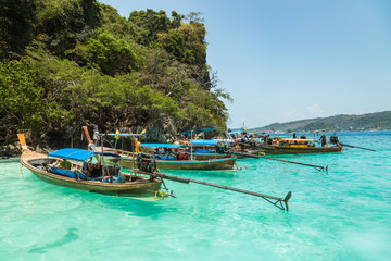 Naklejka na ściany i meble Thailand, Boats