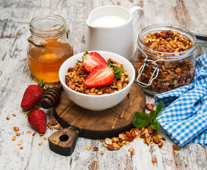Homemade baked granola