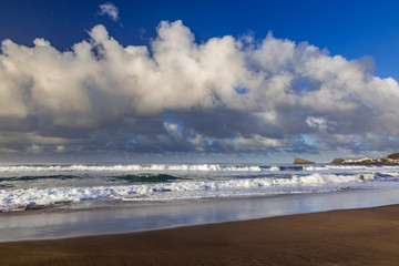 Coast town of Sao Rogue on the island of Sao Miguel
