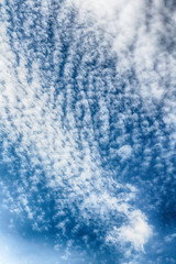 view of the cloudy fluffy sky like paradise