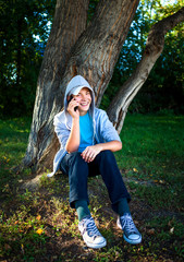 Teenager with a Phone