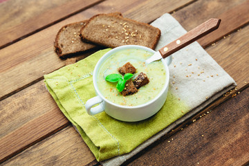 Fresh vegetable soup