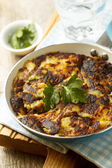 Potato pancakes or rosti