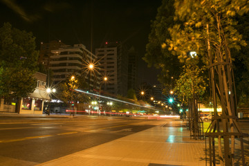 Plakat city in the night