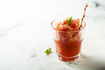 Watermelon ice dessert