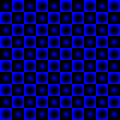 Black and blue chessboard, abstract geometric background