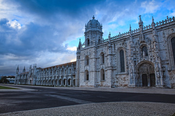 Obraz premium Jeronimo monastery in lisbon, portugal . unesco world heritage site