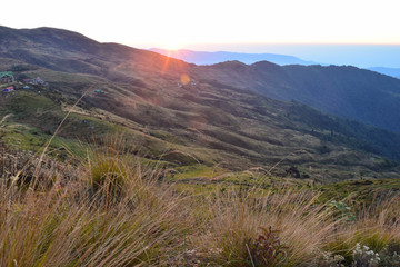 Sunrise view from Tumling, Nepal