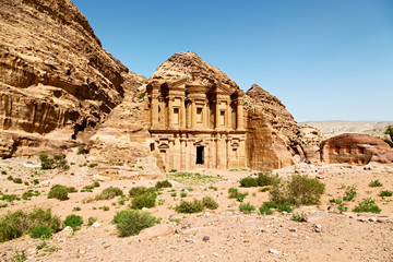 the antique site of petra in jordan the monastery