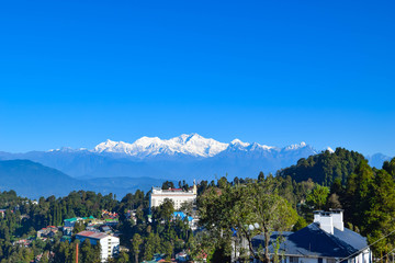 kanchenjunga view from Darjeeling city
