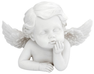 Fototapeta premium angelot, fond blanc