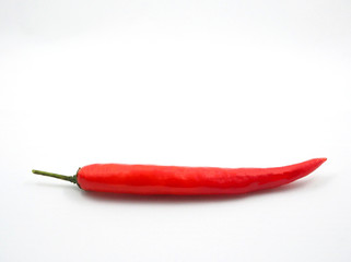 Colorful fresh  chili pepper on white background