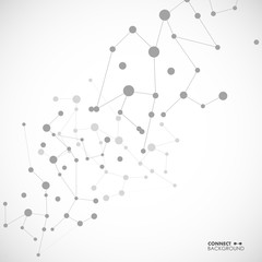 Molecule structure vector illustration background