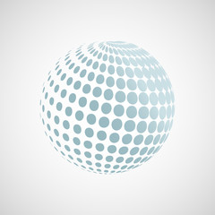 Vector halftone spheres