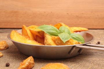 Potato wedges slices