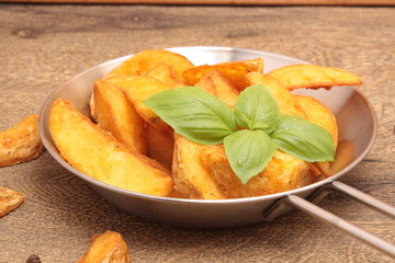 Potato wedges slices