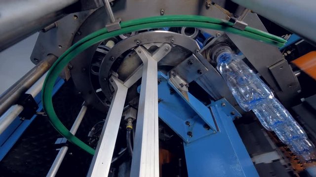 Facility equipment at bottled water plant.