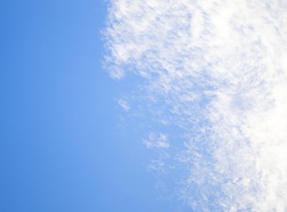 Blue sky with clouds background and textures. 