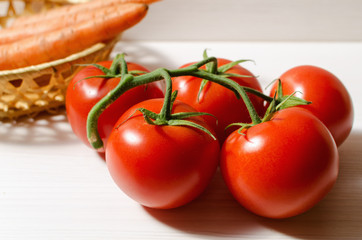 tomatoes and carrots