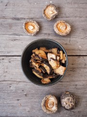 Tofu with shiitake mushroom