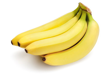 Bananas isolated on the white background.