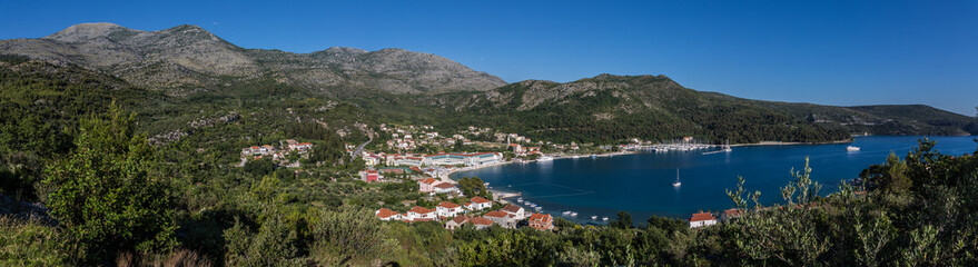 Slano an der Bucht von Slano - Panorama 