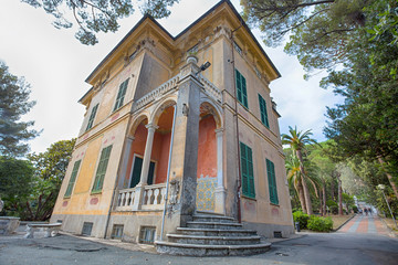 GENOA (GENOVA), ITALY, MAY 31, 2017 - Villa Luxoro in Genoa Nervi, near Genoa Nervi Groppallo Park, Italy.