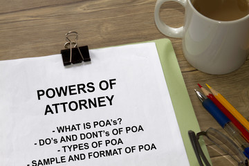 Power of attorney - obrazy, fototapety, plakaty