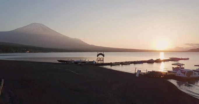 Sunset of Mt. Fuji
Aerial view from lake Yamanaka No.1
