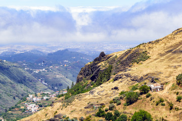 Naklejka premium Village on Gran Canaria