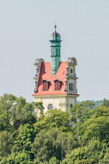 Strandpanorama Kirche am Pier in Sopot (Molo w Sopocie) Gdynia (Gdingen) pomorskie (Pommern) Polska (Polen)