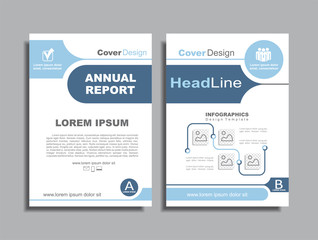 Design brochure layout with place for your data. Vector illustration.