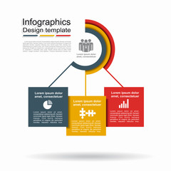 Infographic design template with place for your data. Vector illustration.