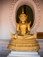 The buddha image in Phra Pathom Chedi, Thailand.