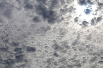 Cloudy overcast early morning.