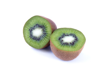 Juicy kiwi fruit Against White Background