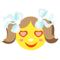 In love smiley girl. 