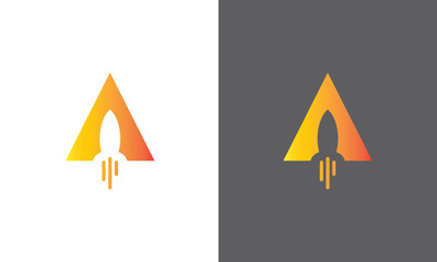 triangle rocket logo