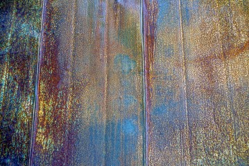 Ржавая текстура железа из старой металлической стены ограждения