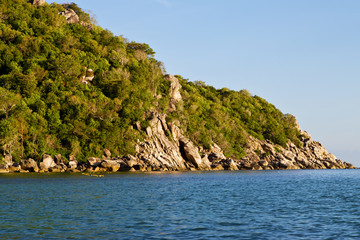 stone  thailand kho tao bay    south china sea