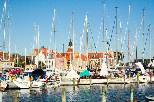The port of Faaborg in Denmark, Jutland