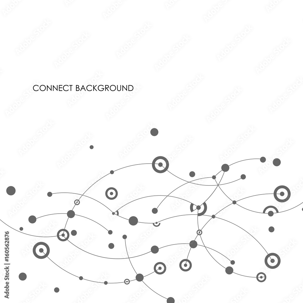 Poster abstract background with lines and dots. creative design for your