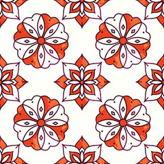 Obraz premium Seamless decorative pattern