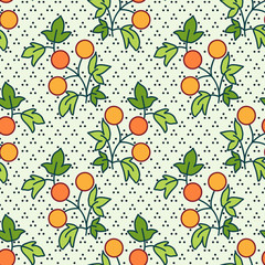 Seamless fruits pattern