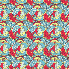 vector floral seamless pattern background