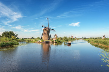 The beautiful Dutch windmills at Kinderdijk