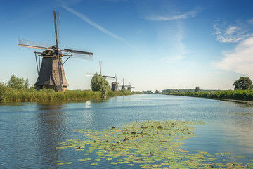 The beautiful Dutch windmills at Kinderdijk