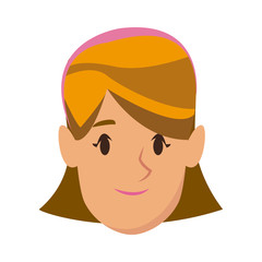 avatar girl woman profile female image vector illustration